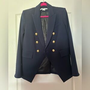 Veronica Beard Miller Dickie Jacket (Midnight Blue) with Gold Accents-NEW